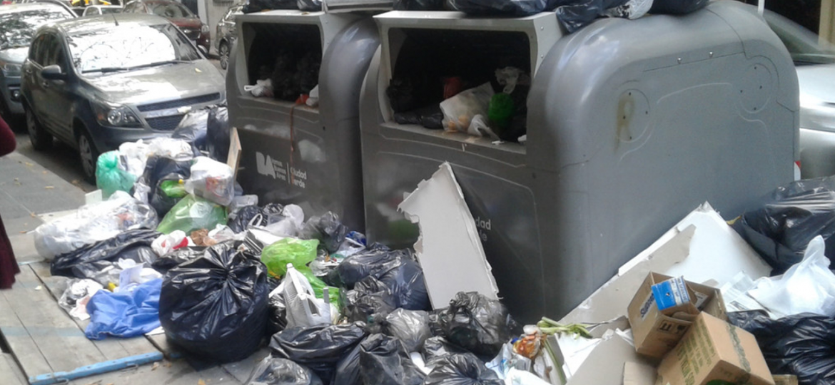 Basura en la ciudad